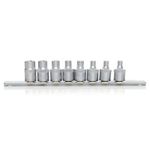 Casa si Gradina - Constructii - Scule de mana si unelte - Chei si truse chei - Set chei torx, KD10230, Kraft&Dele, 8 buc, 3/8" - Infinity.ro