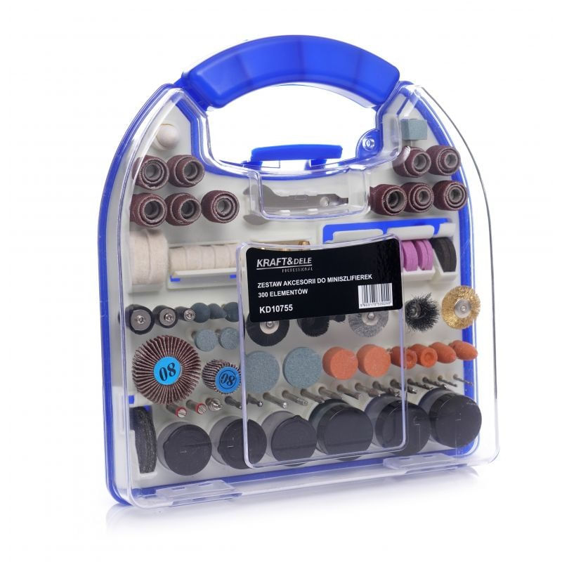 Casa si Gradina - Constructii - Scule electrice si accesorii - Polizoare - Accesorii mini polizor drept, 300 buc, KD10755, Kraft&Dele - Infinity.ro