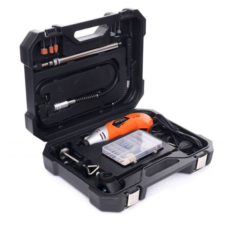 Casa si Gradina - Constructii - Scule electrice si accesorii - Polizoare - Mini polizor portabil, Kraft&Dele KD10752, 270 W, 126 accesorii - Infinity.ro