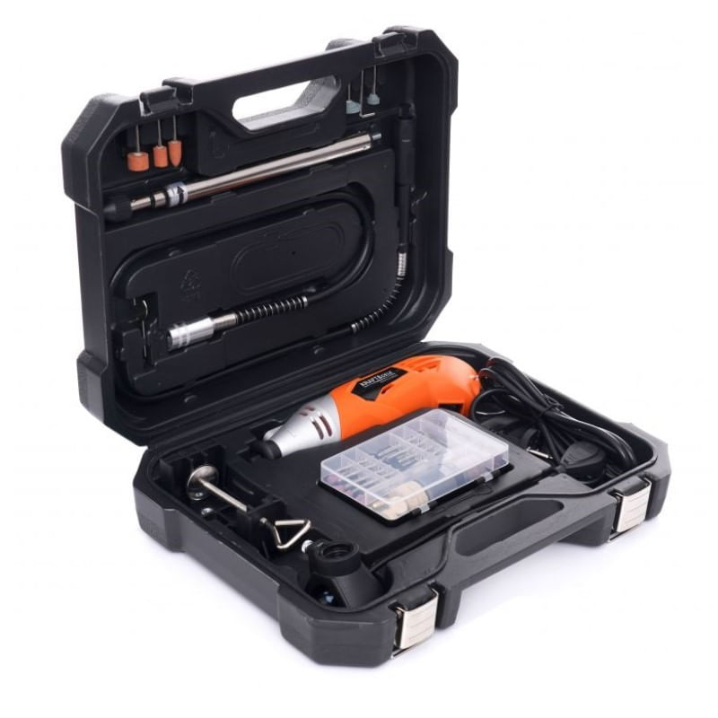 Casa si Gradina - Constructii - Scule electrice si accesorii - Polizoare - Mini polizor portabil, Kraft&Dele KD10752, 270 W, 126 accesorii - Infinity.ro