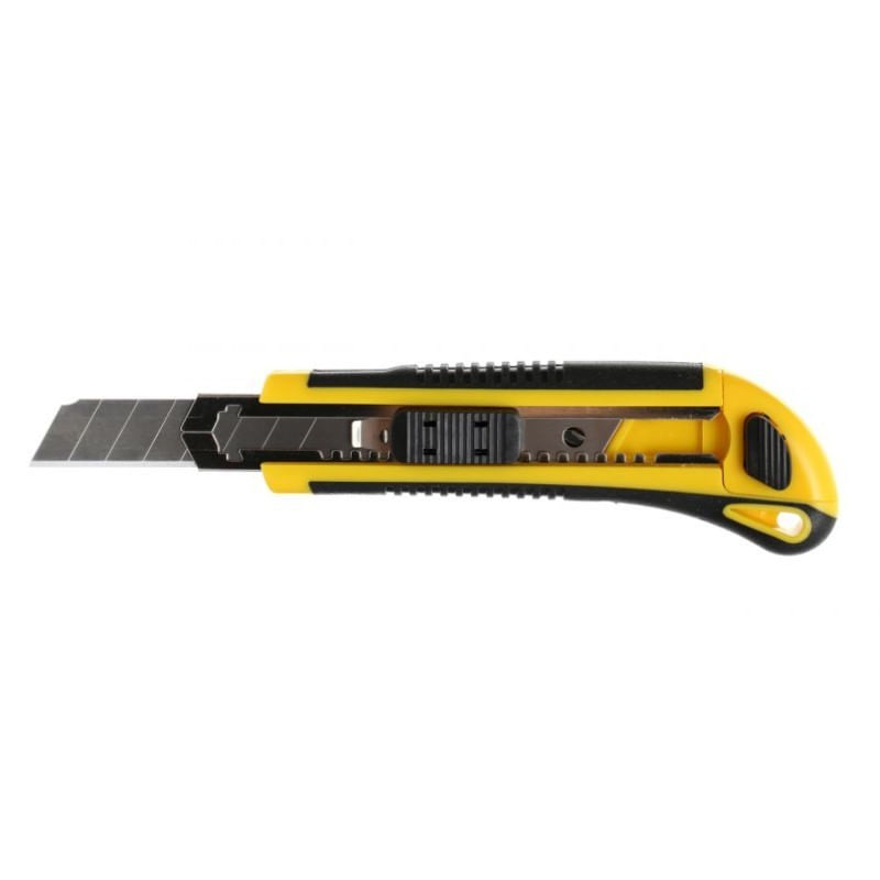 Set 1 cutter si 3 lame de rezerva, Kraft&Dele, 18 mm din otel carbon si corp din plastic, KD10962