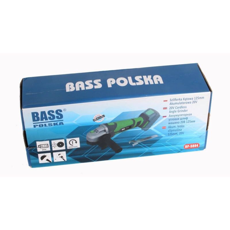 Casa si Gradina - Constructii - Scule electrice si accesorii - Polizoare - Polizor unghiular fara fir, Bass Polska, 20V, 125mm, 5804 - Infinity.ro
