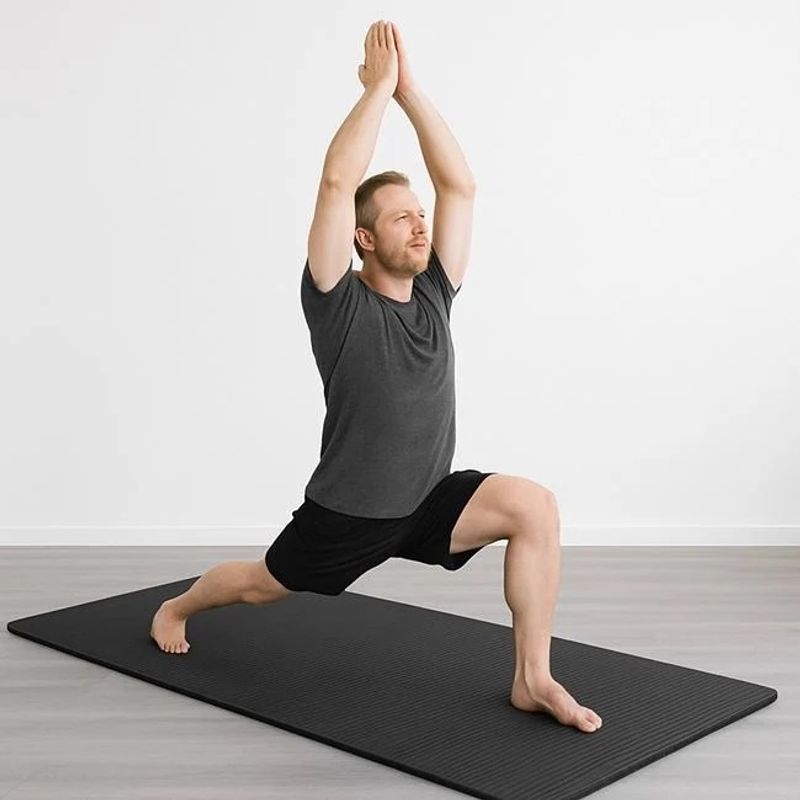 Sport si Outdoor - Fitness - Accesorii fitness - Saltele fitness - Saltea din spuma pentru yoga, fitness, aerobic - Dimensiune 180x60x1.5cm - Negru - Infinity.ro