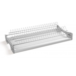 Casa si Gradina - Bucatarie si vesela - Organizare si depozitare bucatarie - Scurgator vase - Scurgator de Vase din INOX, Adsinio, 2 Rafturi, 2 Tavite de Scurgere, Pentru Dulap  de 600mm, inox - Infinity.ro