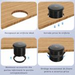 Casa si Gradina - Electrice - Prize - Priza Incorporabila Wireless, Adsinio, 1 Schuko, 1 USB-C, 2 USB-A, 1 Wireless, Negru - Infinity.ro