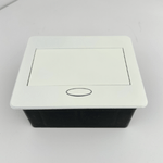 Casa si Gradina - Electrice - Prize - Priza Incorporabila Retractabila, Adsinio, 2 Schuko, Curent Nominal 16A, Aliaj de Aluminiu, Alb - Infinity.ro