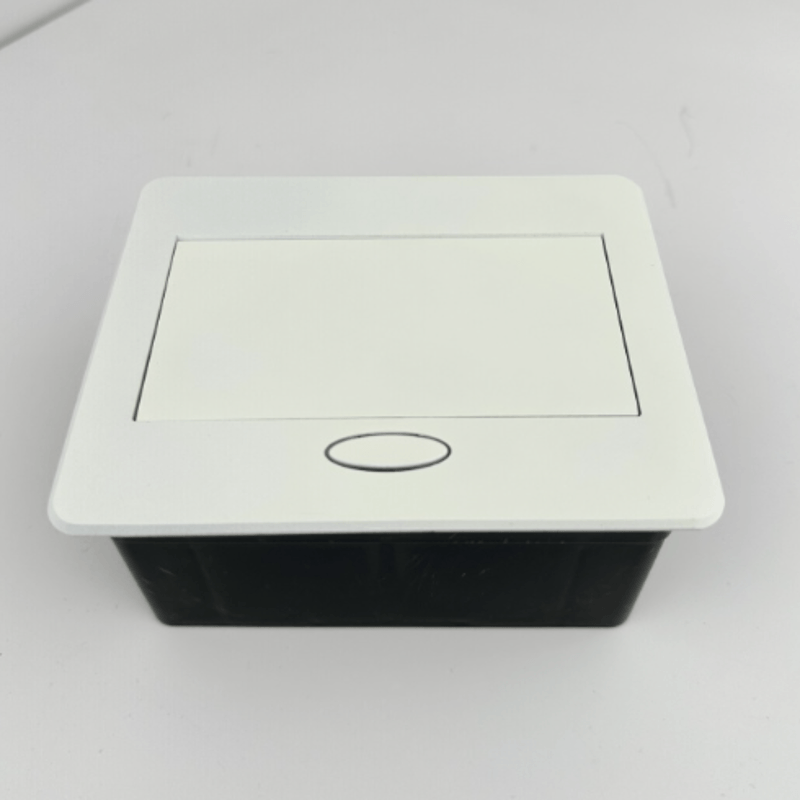 Casa si Gradina - Electrice - Prize - Priza Incorporabila Retractabila, Adsinio, 2 Schuko, Curent Nominal 16A, Aliaj de Aluminiu, Alb - Infinity.ro