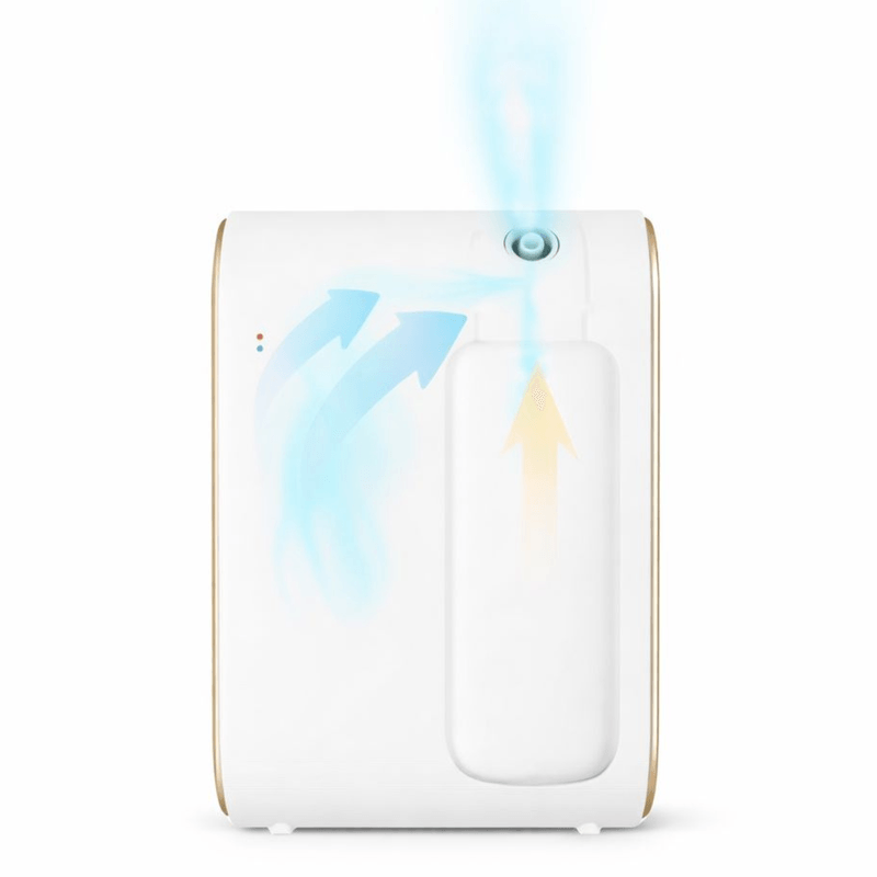 Casa si Gradina - Decoratiuni - Aromaterapie si lumanari - Difuzoare aromaterapie - Difuzor Aromaterapie Profesional, Adsinio, 350ml, Temporizator, Control prin Aplicatie, Montaj pe Perete, Alb - Infinity.ro