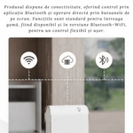 Casa si Gradina - Decoratiuni - Aromaterapie si lumanari - Difuzoare aromaterapie - Difuzor Aromaterapie Profesional, Adsinio, 350ml, Temporizator, Control prin Aplicatie, Montaj pe Perete, Alb - Infinity.ro