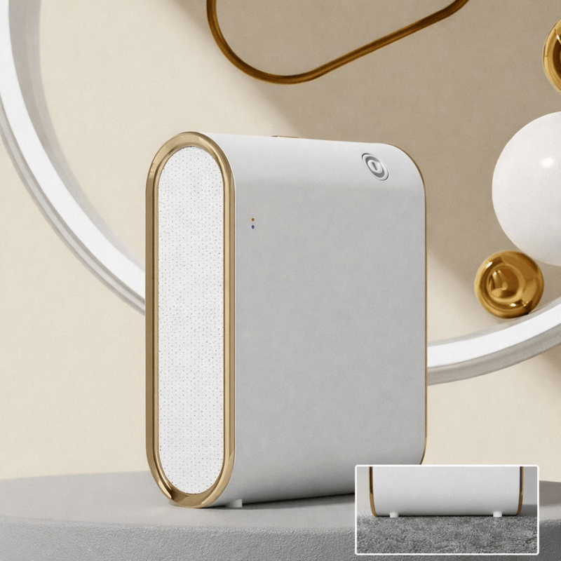 Casa si Gradina - Decoratiuni - Aromaterapie si lumanari - Difuzoare aromaterapie - Difuzor Aromaterapie Profesional, Adsinio, 350ml, Temporizator, Control prin Aplicatie, Montaj pe Perete, Alb - Infinity.ro