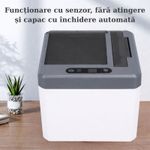 Casa si Gradina - Bucatarie si vesela - Ustensile bucatarie - Rasnite si dozatoare condimente - Dispenser de Scobitori, Adsinio, Inchidere/Deschidere cu Senzor, Negru - Infinity.ro