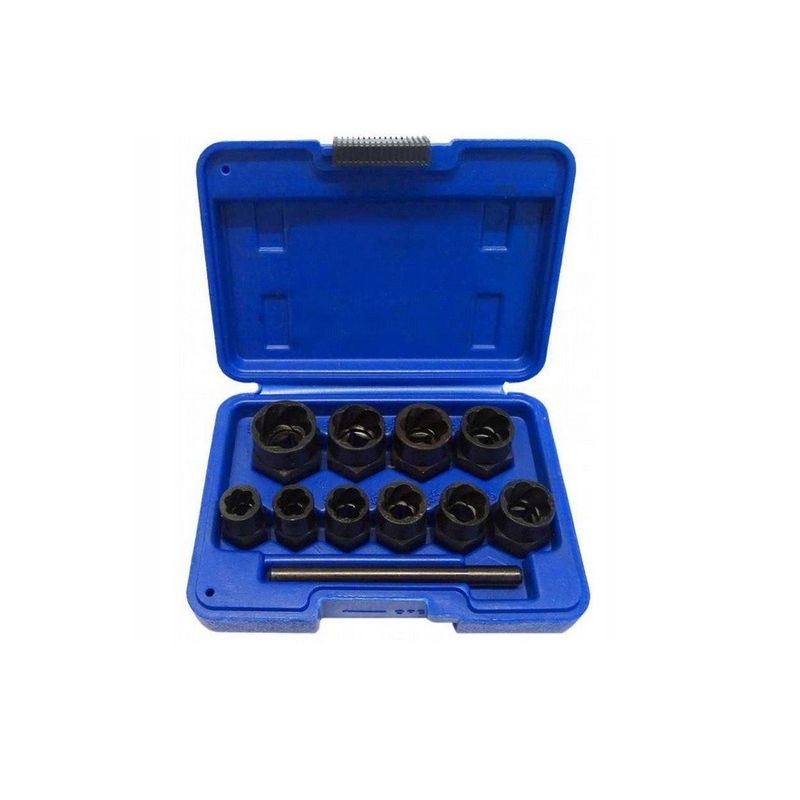 Casa si Gradina - Constructii - Scule de mana si unelte - Chei si truse chei - Set de 11 chei tubulare pentru suruburi deteriorate lungi 9-19 mm, SilverTools, S10753 - Infinity.ro