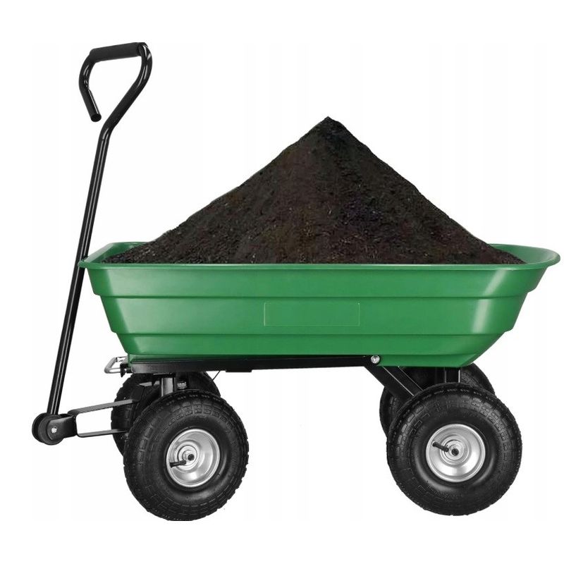 Casa si Gradina - Constructii - Depozitare, transport si protectie - Echipamente pentru transport si ridicat - Carut de transport pentru gradina 3 in 1 SilverTools S10805 300 kg - Infinity.ro