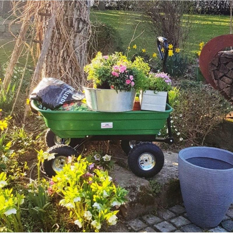 Casa si Gradina - Constructii - Depozitare, transport si protectie - Echipamente pentru transport si ridicat - Carut de transport pentru gradina 3 in 1 SilverTools S10805 300 kg - Infinity.ro
