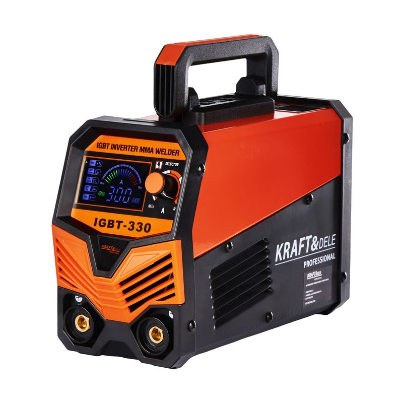 Casa si Gradina - Constructii - Scule electrice si accesorii - Aparate de sudura - Pachet aparat de sudura IGBT/MMA/LIFT/TIG 330A, Kraft&Dele, KD1878 + electrozi rutilici 2.5 mm, 2.5 kg - Infinity.ro