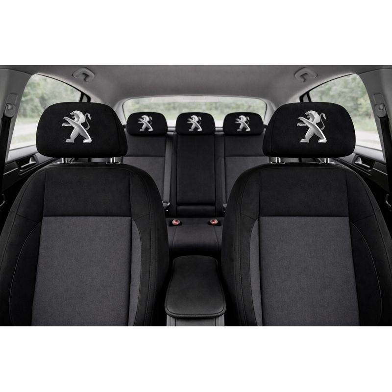 Auto si Moto - Intretinere auto - Huse auto - Husa Tetiera Auto Neagra – PEUGEOT - Infinity.ro