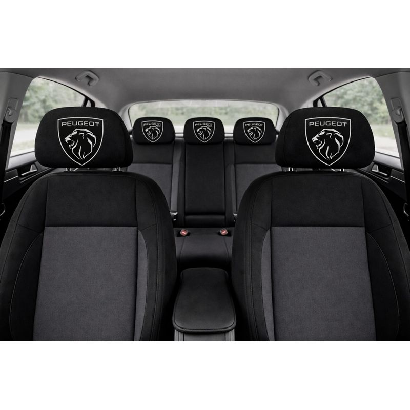 Auto si Moto - Intretinere auto - Huse auto - Husa Tetiera Auto Neagra – PEUGEOT NOU - Infinity.ro