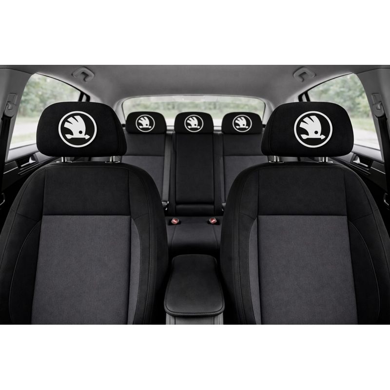 Auto si Moto - Intretinere auto - Huse auto - Husa Tetiera Auto Neagra – SKODA NOU - Infinity.ro