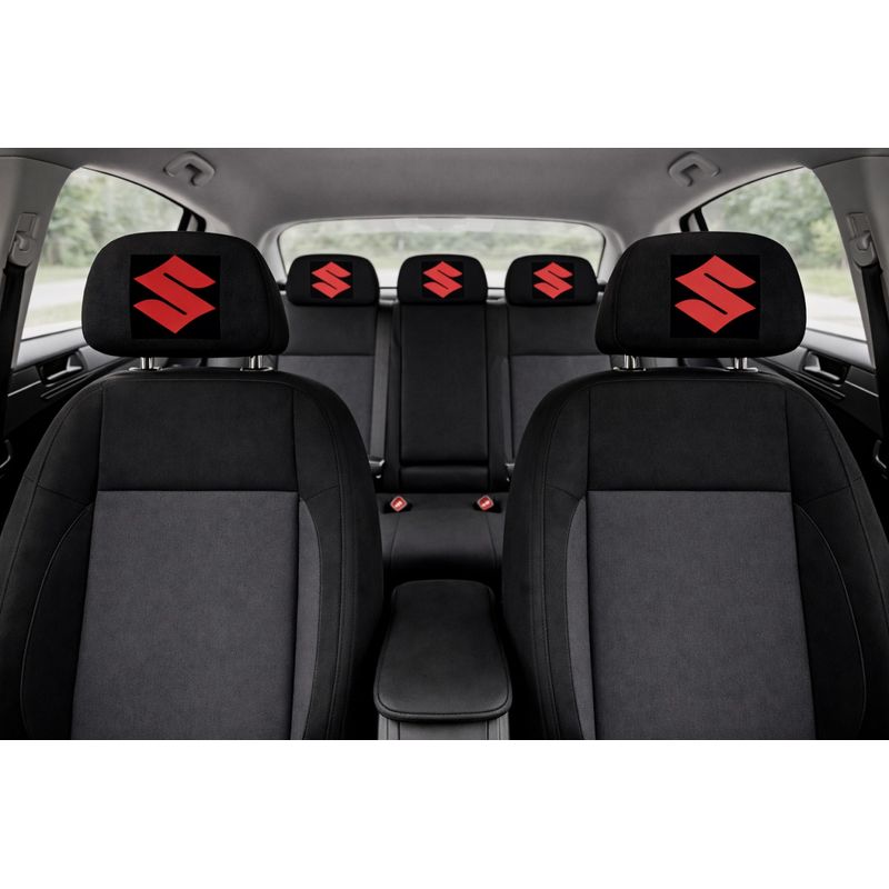 Auto si Moto - Intretinere auto - Huse auto - Husa Tetiera Auto Neagra – SUZUKI - Infinity.ro