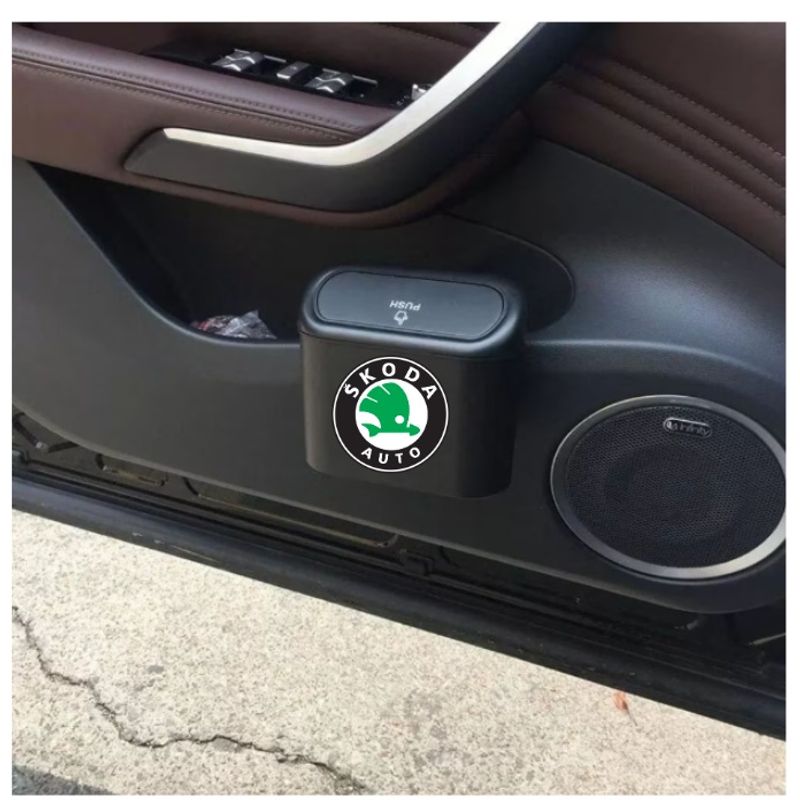 Auto si Moto - Piese auto si accesorii - Interior auto - Accesorii interior - Cos De Gunoi Auto Pentru Depozitare si Curatenie Pentru Skoda - Infinity.ro