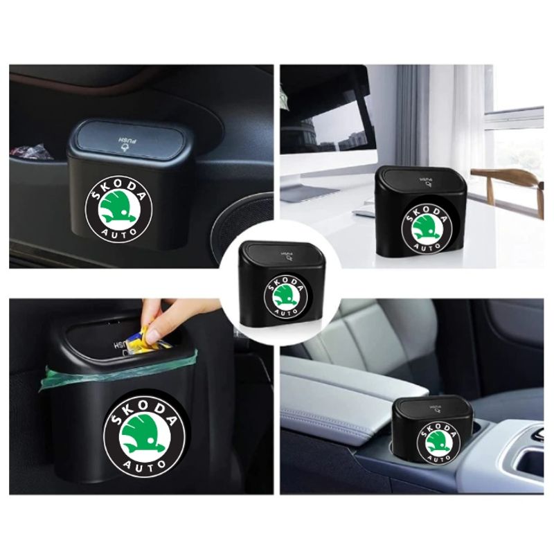Auto si Moto - Piese auto si accesorii - Interior auto - Accesorii interior - Cos De Gunoi Auto Pentru Depozitare si Curatenie Pentru Skoda - Infinity.ro