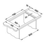 Casa si Gradina - Sanitare - Chiuveta bucatarie si accesorii - Chiuvete bucatarie - Chiuveta inox Alveus Elegant 40, 810x510mm - Infinity.ro
