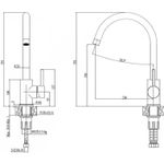 Casa si Gradina - Sanitare - Lavoar baie si accesorii - Baterii sanitare - Baterie Alveus Roxa G55, monocomanda, finisaj Nej melange - Infinity.ro