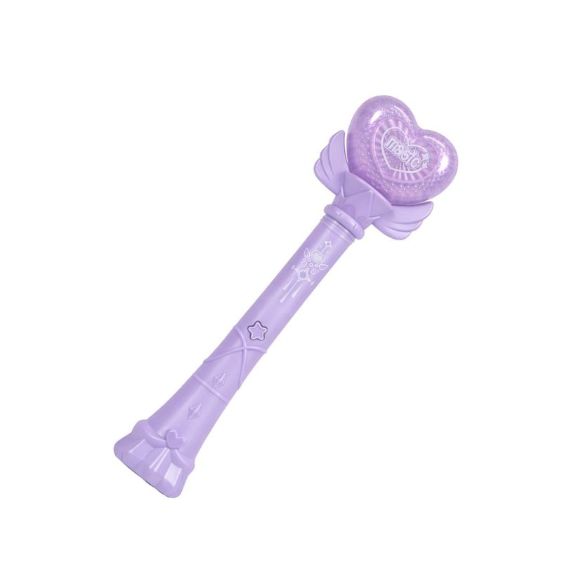 Jucarii, Copii si Bebe - Jucarii si jocuri - Jucarii & jocuri educative - Jucarii interactive - Bagheta magica mov cu inima – jucarie interactiva cu lumini led si sunete, Genie Pets, Whimsy Workshop - Infinity.ro