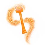 Jucarii, Copii si Bebe - Jucarii si jocuri - Jucarii & jocuri educative - Jucarii interactive - Bagheta magica portocalie cu inima – jucarie interactiva cu lumini led si sunete, Genie Pets, Whimsy Workshop - Infinity.ro