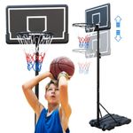 Sport si Outdoor - Sporturi de echipa - Baschet - Cosuri si panouri baschet - Cos de baschet portabil, cu reglaj de inaltime, 1,79 – 2,19 m, Ecarla, AR13 - Infinity.ro