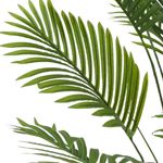 Casa si Gradina - Decoratiuni - Obiecte decorative - Plante artificiale - Planta artificiala Areca 70 cm, cu frunze verzi lungi si detalii realiste, pentru interior, ghiveci negru inclus - Infinity.ro