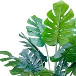 Casa si Gradina - Decoratiuni - Obiecte decorative - Plante artificiale - Planta artificiala Monstera 86 cm, cu detalii realistice, bogata in frunze verzi, aspect natural, ghiveci negru inclus - Infinity.ro