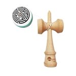 Jucarii, Copii si Bebe - Jucarii si jocuri - Jucarii & jocuri educative - Jucarii interactive - Kendama din lemn natural, Bila lemn + Sticker Waterproof USA pentru telefon, 176KD - Infinity.ro
