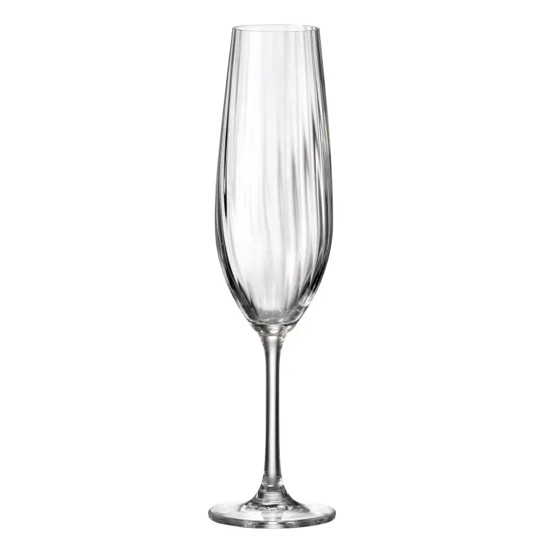 Casa si Gradina - Bucatarie si vesela - Cani si pahare - Pahare - Set 6 pahare cristal Bohemia Sarah Waterfall 260ml - Infinity.ro