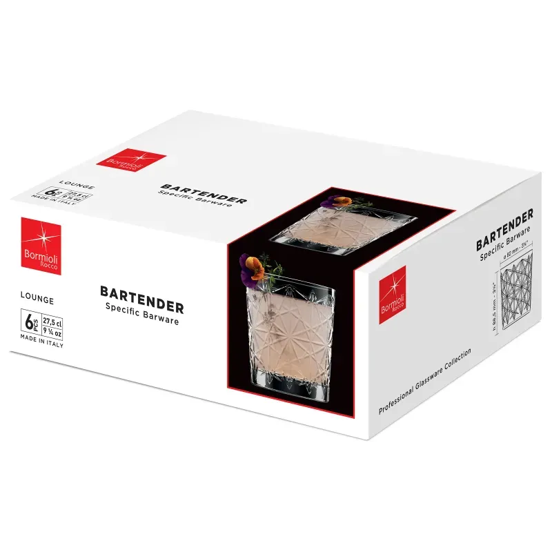 Casa si Gradina - Bucatarie si vesela - Cani si pahare - Pahare - Set 6 pahare Bartender Lounge Water Bormioli Rocco - Infinity.ro