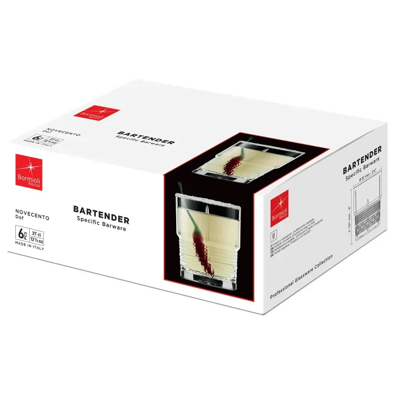 Casa si Gradina - Bucatarie si vesela - Cani si pahare - Pahare - Set 6 pahare Bartender NOVECENTO DOF Bormioli Rocco - Infinity.ro