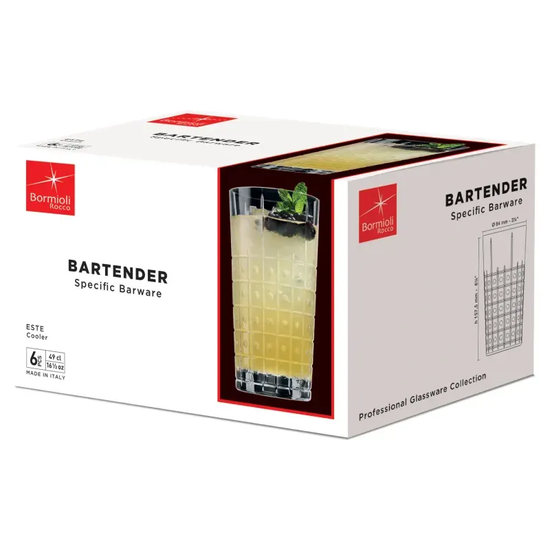 Casa si Gradina - Bucatarie si vesela - Cani si pahare - Pahare - Set 6 pahare Bartender ESTE Cooler Bormioli Rocco - Infinity.ro