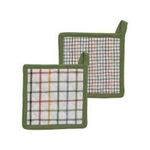 Casa si Gradina - Textile si covoare - Textile bucatarie - Manusi bucatarie - Set 2 suporturi textile Tognana 18x18 cm multicolor - Infinity.ro