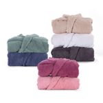 Casa si Gradina - Textile si covoare - Textile baie - Halate de baie - Halat baie bumbac Nef-Nef Solid Fresh Antracit XXL - Infinity.ro