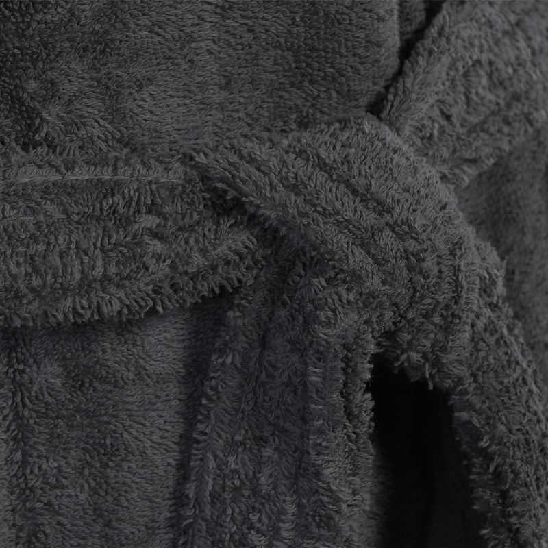 Casa si Gradina - Textile si covoare - Textile baie - Halate de baie - Halat baie bumbac Nef-Nef Solid Fresh Antracit XXL - Infinity.ro