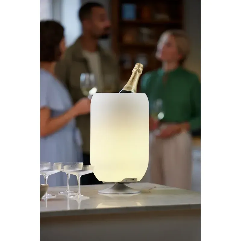 TV, Audio-Video si Foto - Portabile audio - Boxe portabile - Boxa portabila Kooduu Atmos Brass, lampa LED cu difuzor si racitor bauturi - Infinity.ro