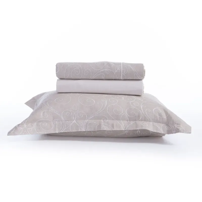 Casa si Gradina - Textile si covoare - Lenjerii de pat - Seturi de lenjerie - Set Vital 2 Cersafuri pat 240X270 +2 fete perna 52X72 Beige - Infinity.ro