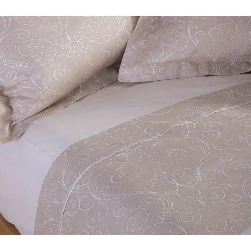 Casa si Gradina - Textile si covoare - Lenjerii de pat - Seturi de lenjerie - Set Vital 2 Cersafuri pat 240X270 +2 fete perna 52X72 Beige - Infinity.ro