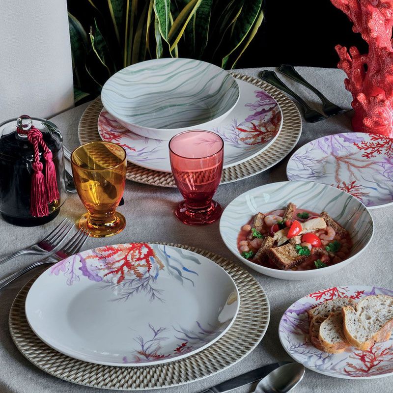 Casa si Gradina - Bucatarie si vesela - Vesela si tacamuri - Servicii de masa - Set masa 18 buc, portelan Tognana Madison multicolor - Infinity.ro