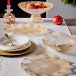 Casa si Gradina - Bucatarie si vesela - Vesela si tacamuri - Vesela desert - Fructiera Aurie 27 cm Glory Collection Andrea Fontebasso - Infinity.ro