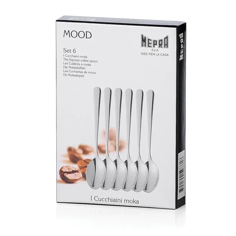 Casa si Gradina - Bucatarie si vesela - Vesela si tacamuri - Tacamuri si seturi - Set 6 Lingurite Moka Mood Mepra - Infinity.ro