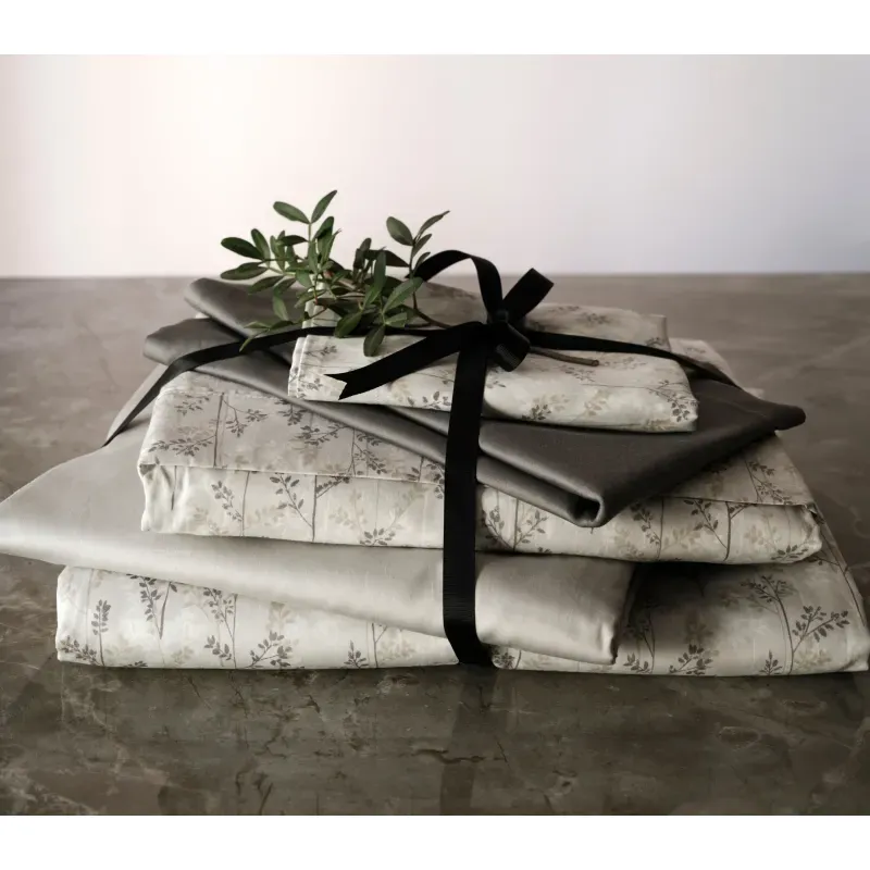 Casa si Gradina - Textile si covoare - Lenjerii de pat - Seturi de lenjerie - Set Darwood 2 cearsafuri pat 240X270 + 2 fete perna 52X72 Light Grey - Infinity.ro