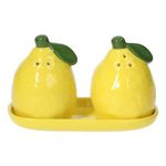 Casa si Gradina - Bucatarie si vesela - Ustensile bucatarie - Seturi ustensile de bucatarie - Set Sare Si Piper Lemon Garden 15X7cm Tognana - Infinity.ro
