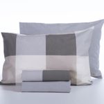 Casa si Gradina - Textile si covoare - Lenjerii de pat - Seturi de lenjerie - Set 2 cearsafuri 240x270 cm + 2 fete perna 52x72 cm Nef-Nef Casual Gri - Infinity.ro