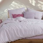 Casa si Gradina - Textile si covoare - Lenjerii de pat - Seturi de lenjerie - Set husa 240x270 cm + 2 fete perna 52x72 cm + cearsaf 160x200 cm Nef-Nef Keylan Mauve - Infinity.ro